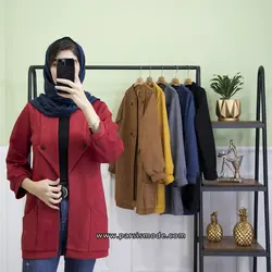 مانتو کتی یقه فلش (227164)