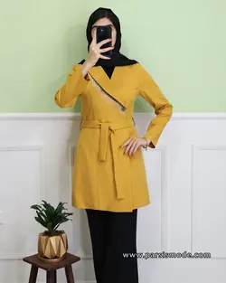 مانتو کتی یقه یک طرفه(157678)
