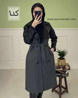 مانتو کشمیر چرم دوزی (208114)