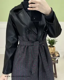 مانتو کشمیر چرم دوزی (208114)