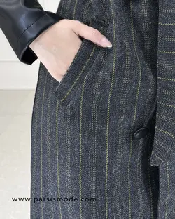 مانتو کشمیر چرم دوزی (208114)