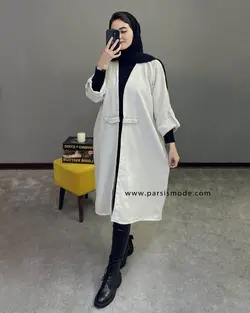 مانتو مخمل آستین پاکتی(217107)