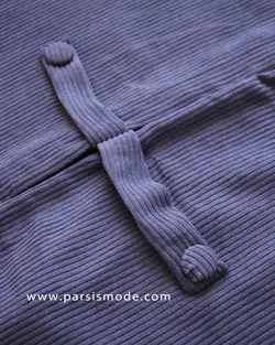 مانتو مخمل آستین پاکتی(217107)