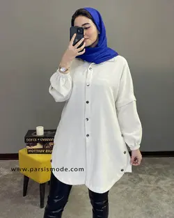 مانتو مخمل بغل دکمه(227104)