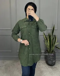 مانتو مخمل کبریتی (32244)