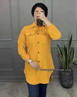 مانتو مخمل کبریتی (32244)