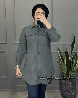 مانتو مخمل کبریتی (32244)