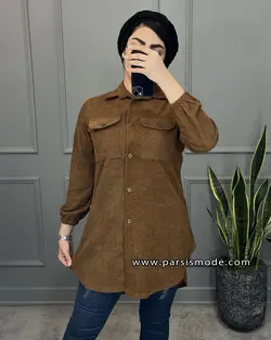 مانتو مخمل کبریتی (32244)