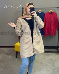 مانتو مموری دورو زیپ دار ( 62157 )