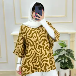 شومیز آستین کیمونو سه ربع کد269827