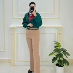 شومیز ساتن یقه مردانه کد 329633