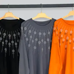 بلوز ویسکوز نگین دار 466101