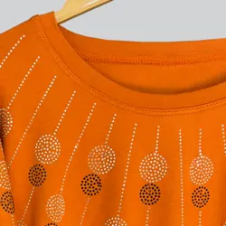 بلوز ویسکوز نگین دار 466101