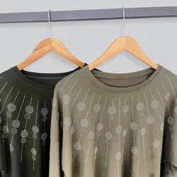 بلوز ویسکوز نگین دار 466101