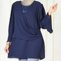 شومیز رومی پولکدار کرپ حریر لاریسا کد 103458