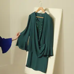 شومیز رومی پولکدار کرپ حریر لاریسا کد 103458