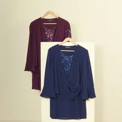 شومیز رومی پولکدار کرپ حریر لاریسا کد 103458