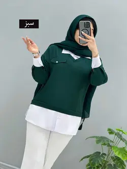 شومیز بابوس یقه سفیدکد974522