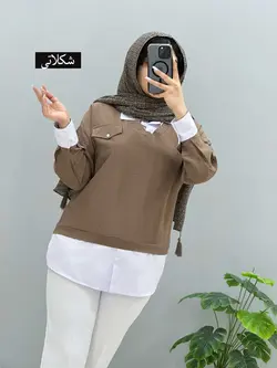 شومیز بابوس یقه سفیدکد974522