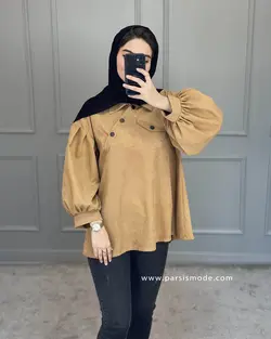 شومیز یقه کج میکرو ( 62206 )
