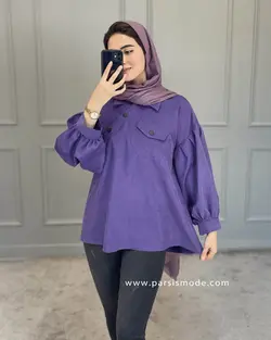 شومیز یقه کج میکرو ( 62206 )