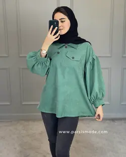شومیز یقه کج میکرو ( 62206 )