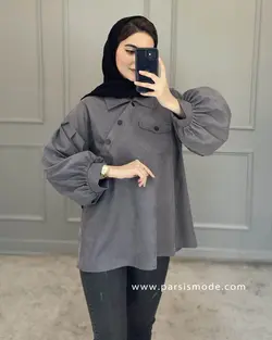 شومیز یقه کج میکرو ( 62206 )