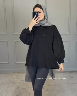 شومیز یقه کج میکرو ( 62206 )