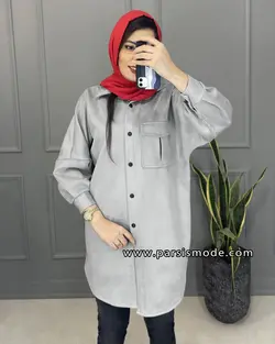 مانتو یقه مردانه تک جیب ( 278101)