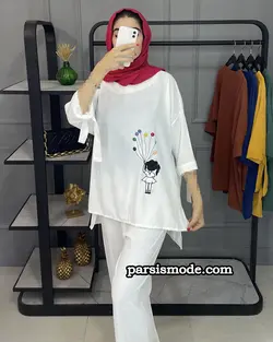 ست تونیک شلوار نینا  (32156)