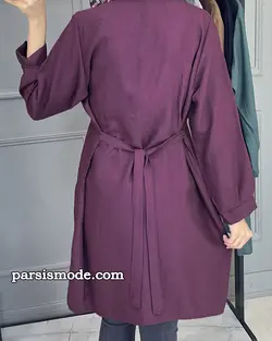 مانتو یقه دیپلمات دو دکمه آزیلا (32140)