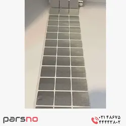 برچسب امنیتی نقره ای مربع ۲۵ میلیمتر