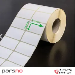 بر چسب پی وی سی ضد آب ۵۱ × ۳۴