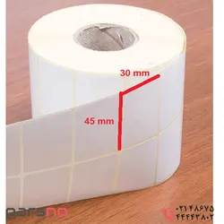 لیبل پی وی سی سایز ۳۰ × ۴۵