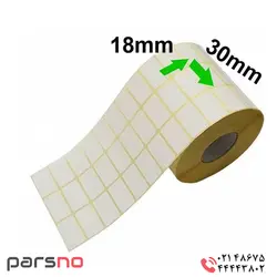 برچسب کاغذی سایز ۳۰ × ۱۸