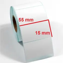 لیبل پرفراژ دار PVC  سایز ۱۵ × ۵۵