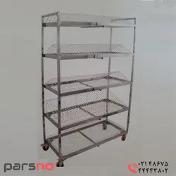 ترولی آبچکان صنعتی پنج طبقه