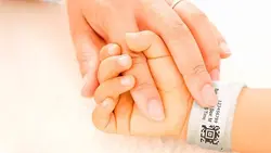 دستبند بیمار نوزاد سفید رنگ