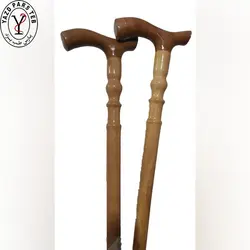 عصا چوبی تک گلدان گردو