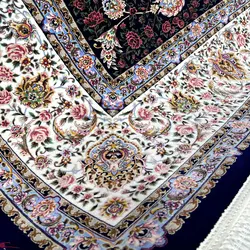 فرش ماشینی جردن-کلکسیون lexa-عقیق سرمه ای-1200 شانه-4000 تراکم