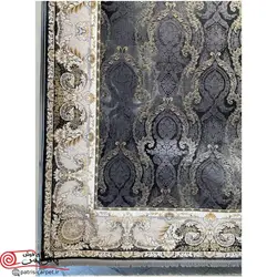 فرش ماشینی با برند فرش آسایش (سروین هالی) 1200 شانه طرح ورونا کد 121124  وینتیج (کهنه نما)