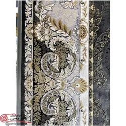 فرش ماشینی با برند فرش آسایش (سروین هالی) 1200 شانه طرح ورونا کد 121124  وینتیج (کهنه نما)