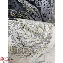 فرش ماشینی با برند فرش آسایش (سروین هالی) 1200 شانه طرح ورونا کد 121124  وینتیج (کهنه نما)