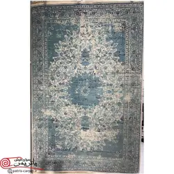 فرش ماشینی شاهکار صفویه (قالی زرتشت) 700 شانه 5444vin4 طرح وینتیج (کهنه نما)