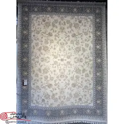 فرش ماشيني قالی سلیمان 1200شانه با تراکم 3600 آکروليک طرح p002 کرم هايبالک