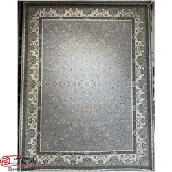 فرش ماشيني با برند فرش پاتریس 1500شانه با تراکم 4500 آکروليک طرح افشان سی گل طوسی