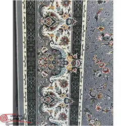 فرش ماشيني با برند فرش پاتریس 1500شانه با تراکم 4500 آکروليک طرح افشان سی گل طوسی