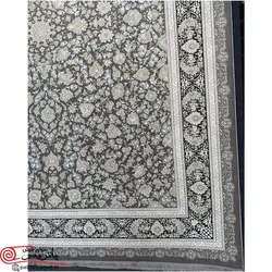 فرش ماشيني خاطره کوير کاشان 1200شانه با تراکم 3600 آکروليک طرح افشان گلریز هايبالک