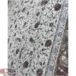 فرش ماشيني قالی سلیمان 1200شانه با تراکم 3600 آکروليک طرح افسانه کرم هايبالک