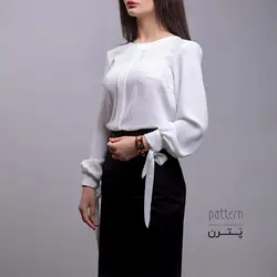 شومیز زنانه جلو بسته کد 7438